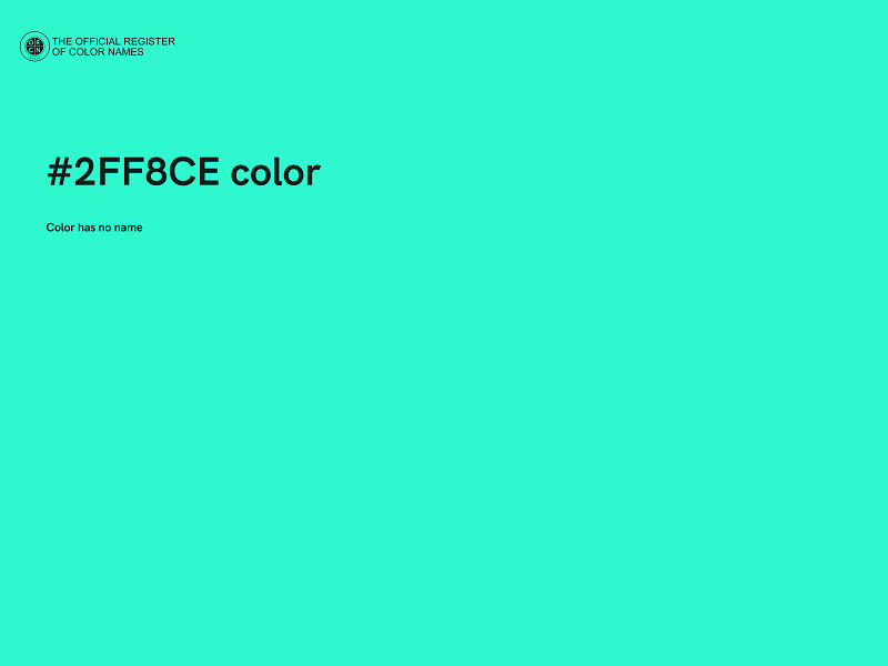 #2FF8CE color image