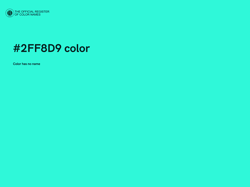 #2FF8D9 color image