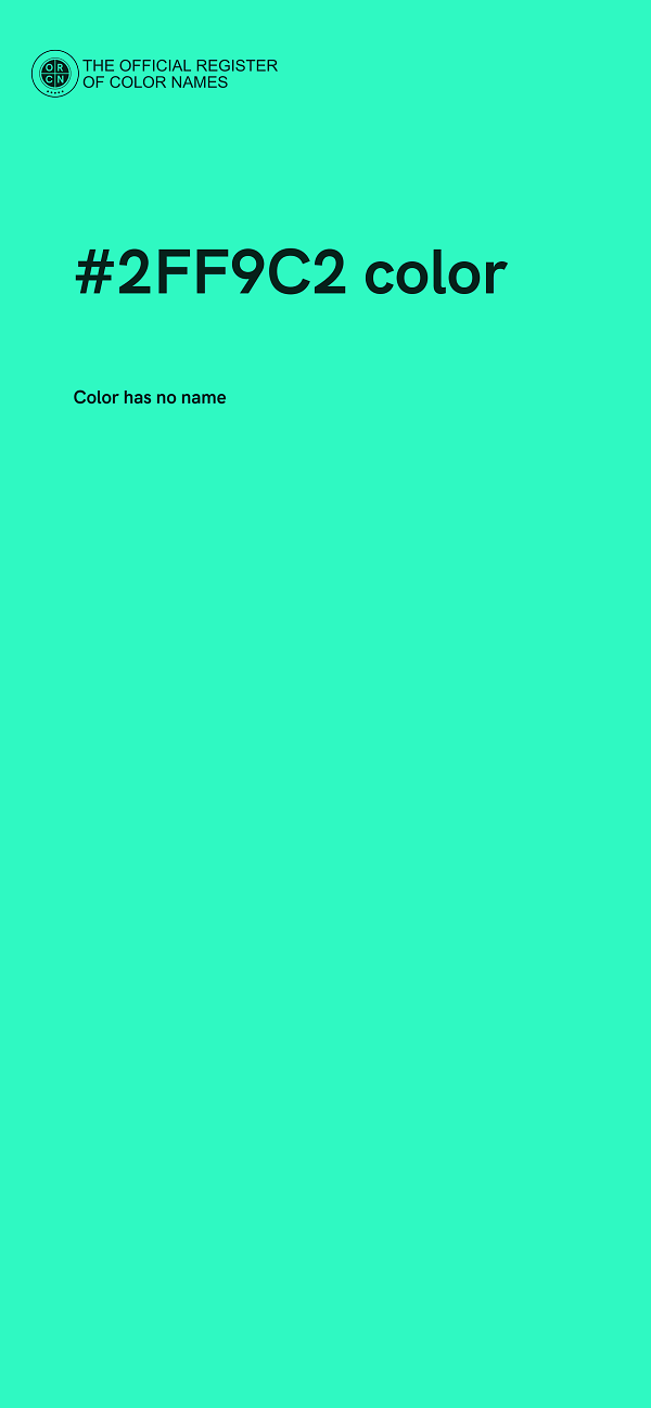 #2FF9C2 color image