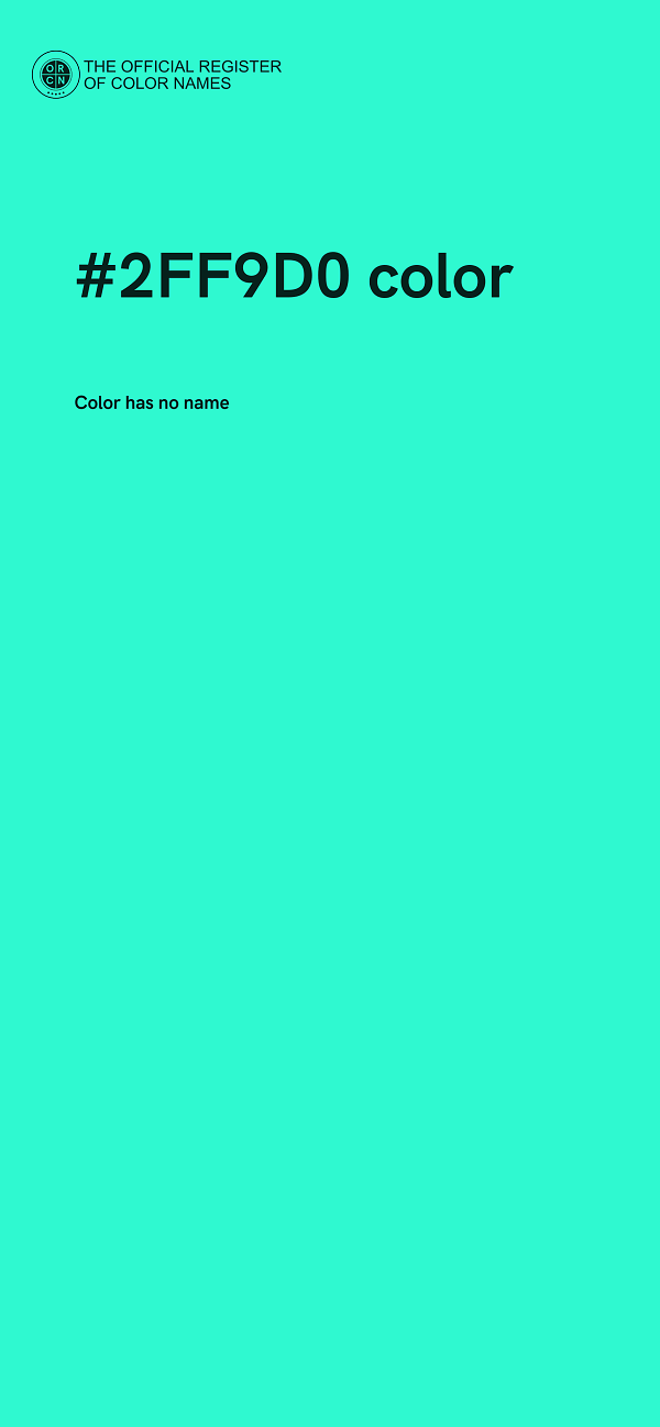 #2FF9D0 color image