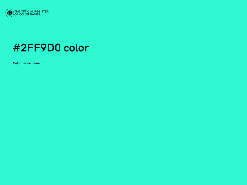 #2FF9D0 color image