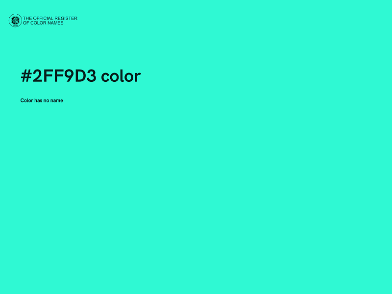 #2FF9D3 color image