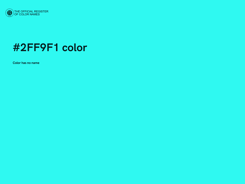 #2FF9F1 color image