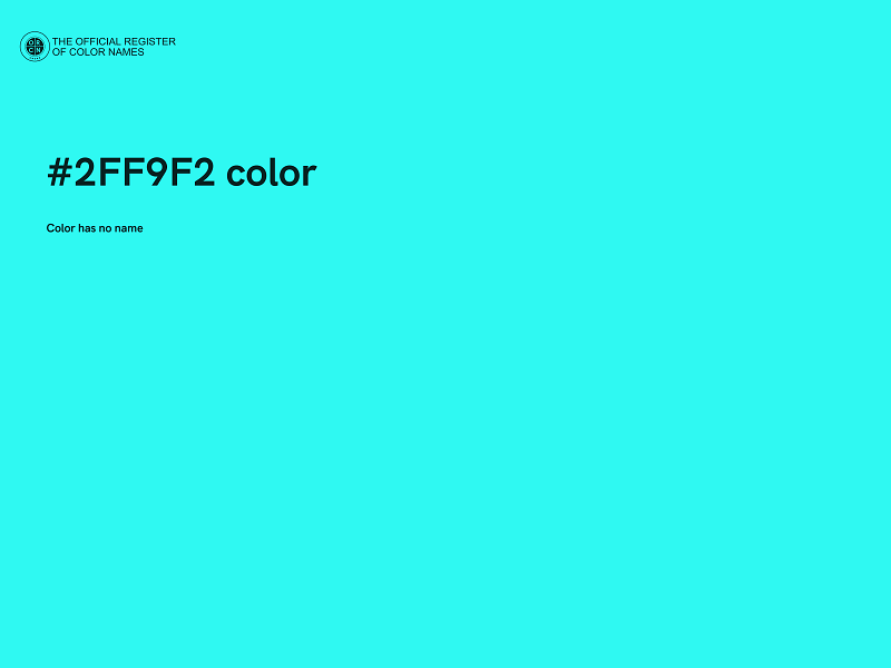 #2FF9F2 color image