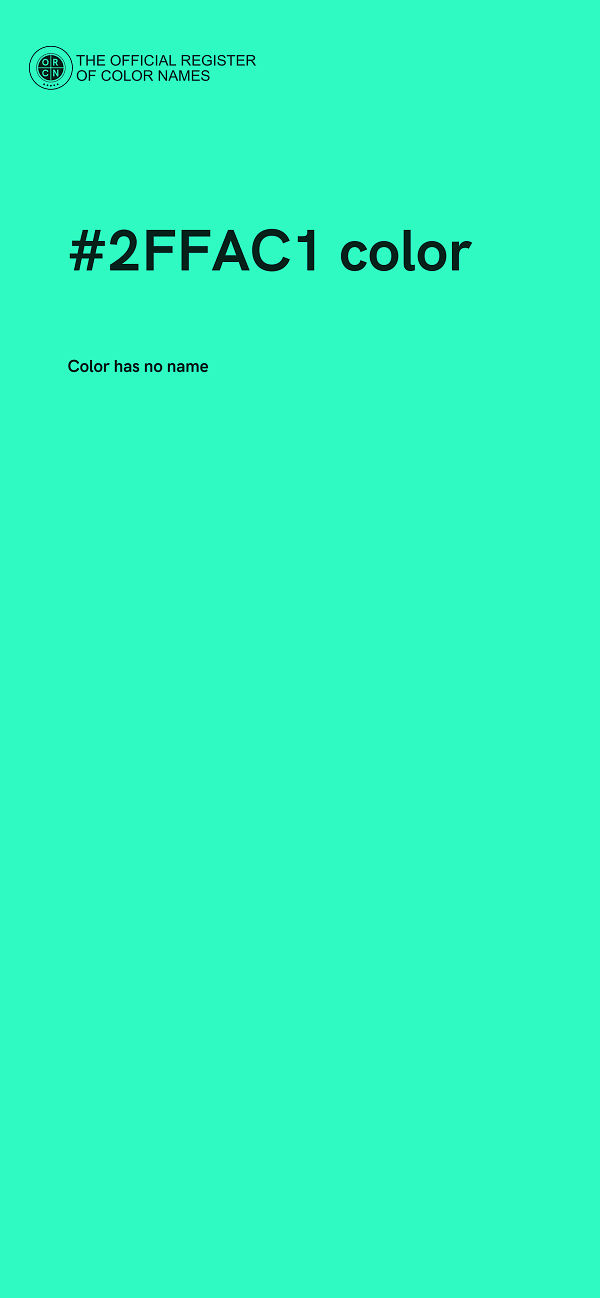 #2FFAC1 color image