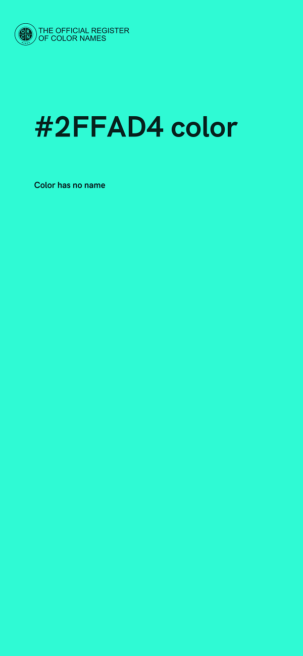 #2FFAD4 color image