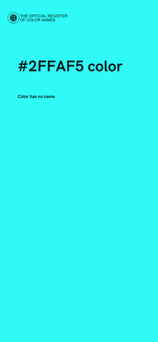 #2FFAF5 color image