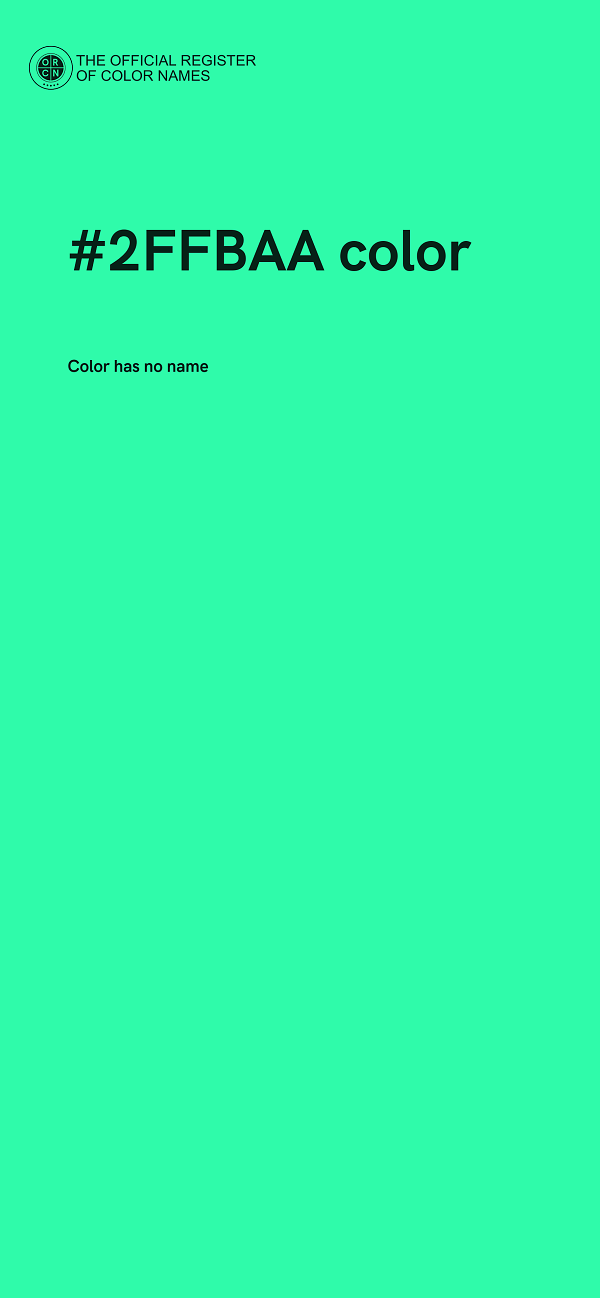 #2FFBAA color image