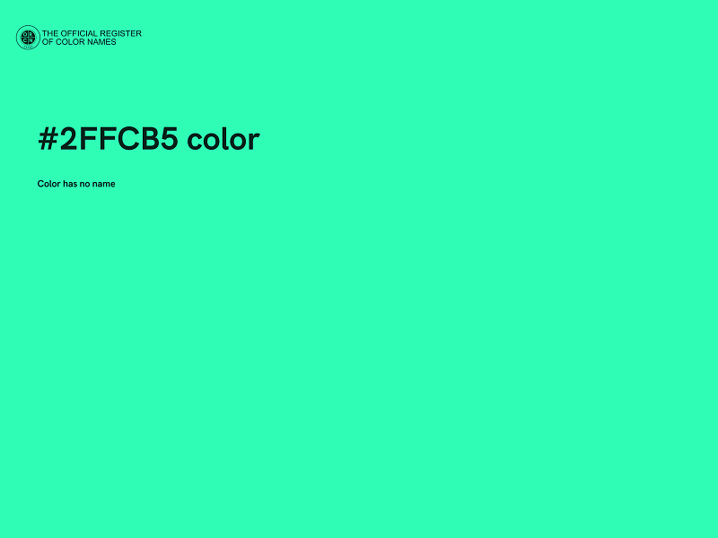 #2FFCB5 color image