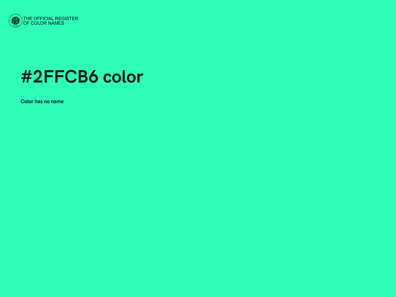 #2FFCB6 color image