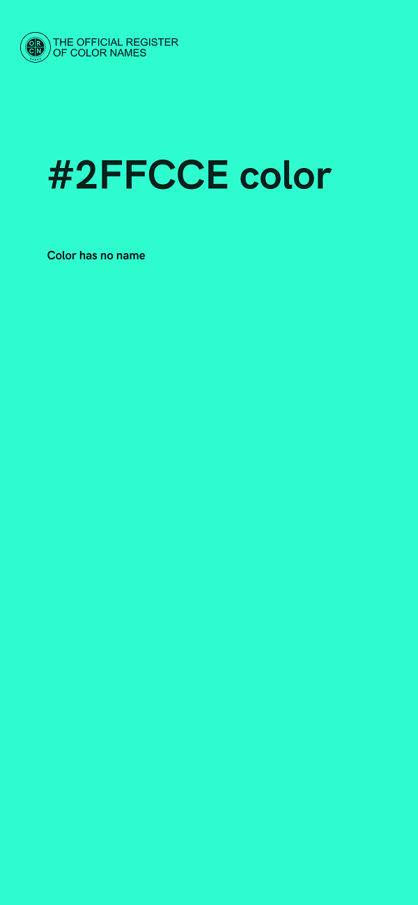 #2FFCCE color image