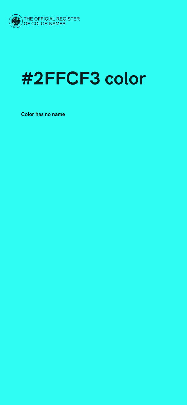 #2FFCF3 color image