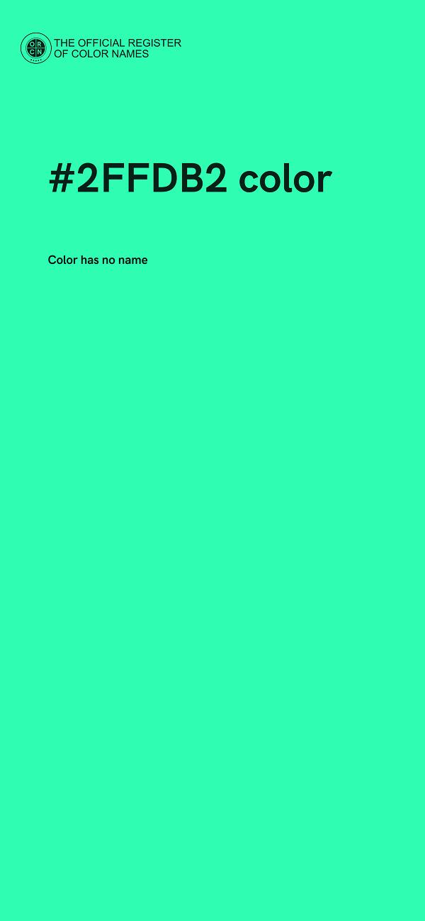 #2FFDB2 color image