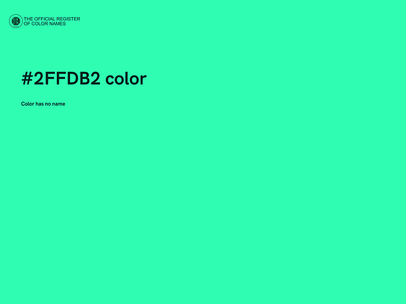 #2FFDB2 color image