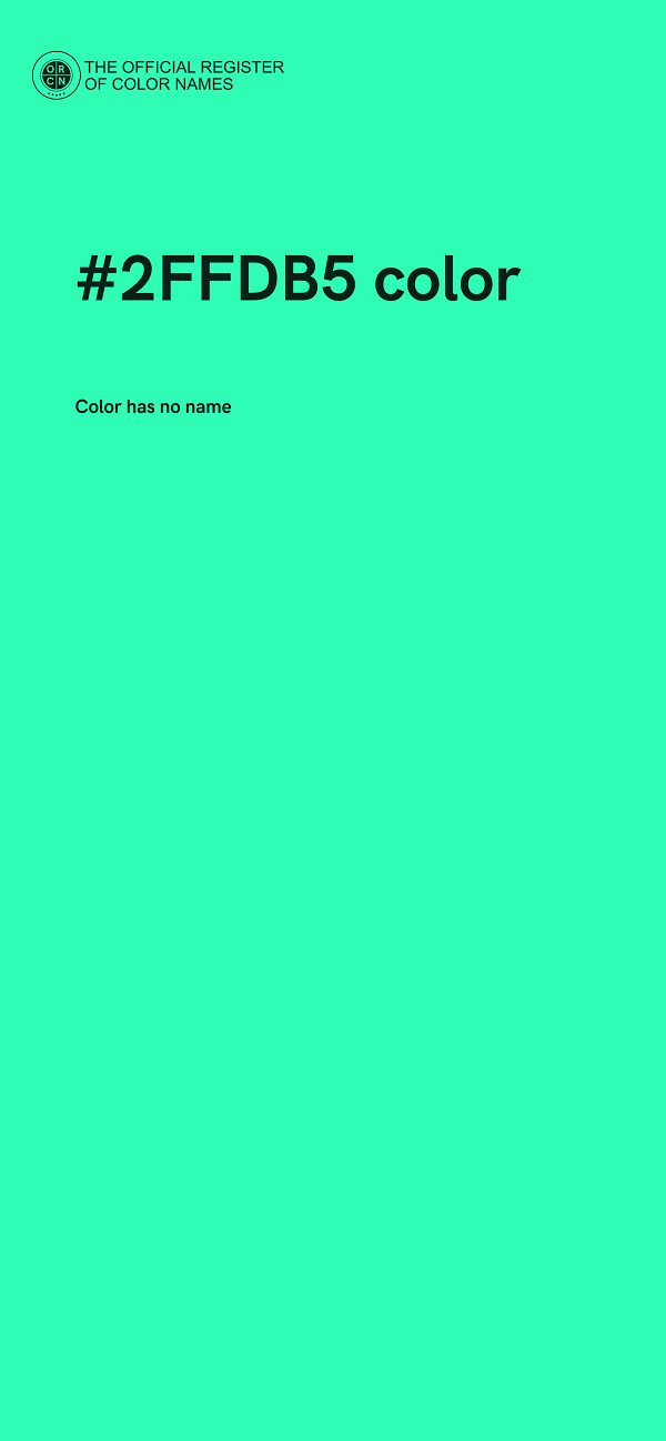 #2FFDB5 color image