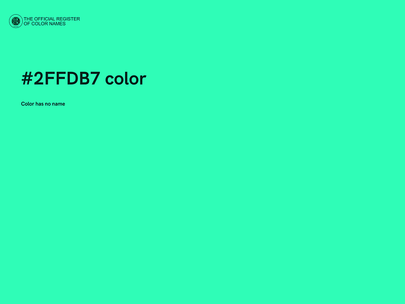 #2FFDB7 color image