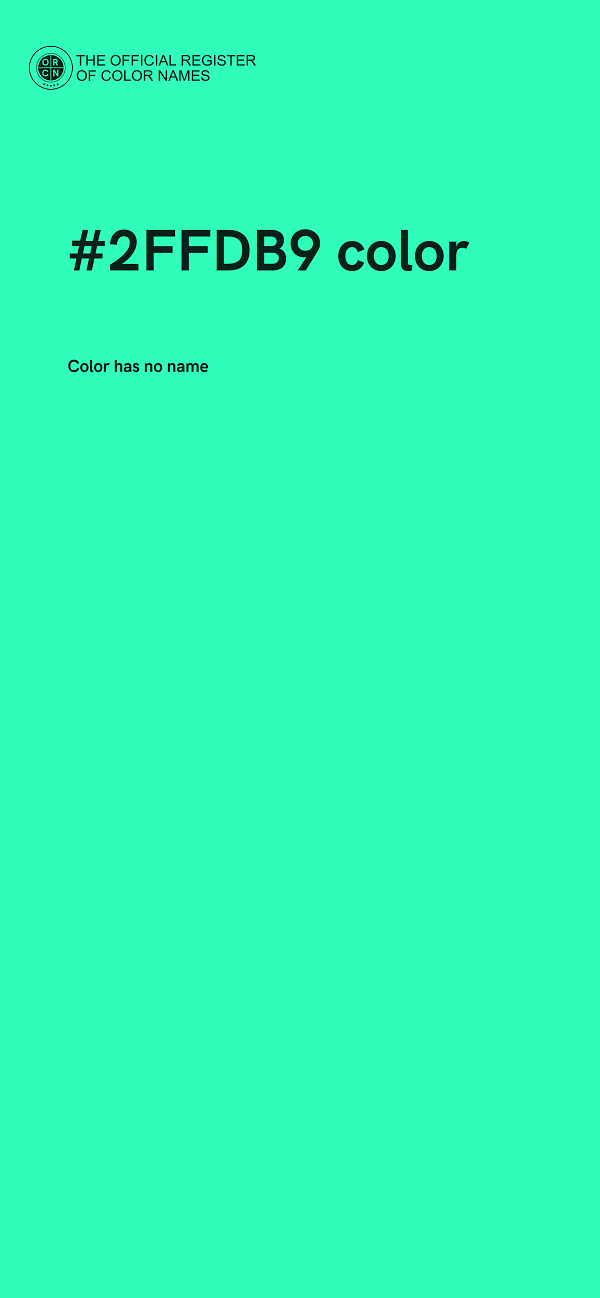 #2FFDB9 color image