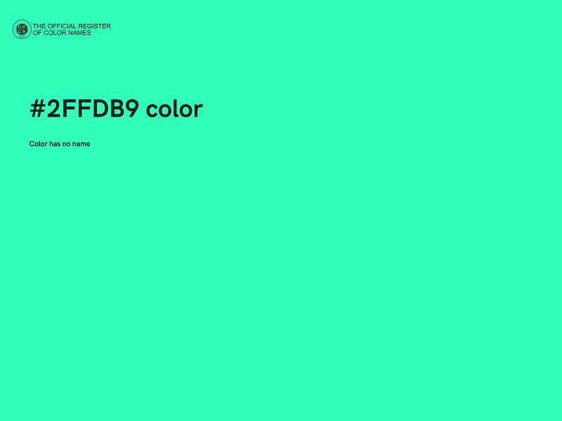 #2FFDB9 color image