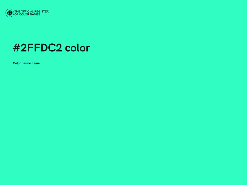 #2FFDC2 color image