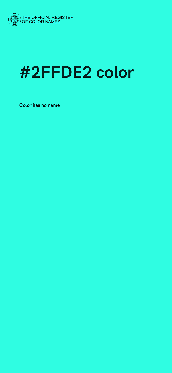 #2FFDE2 color image