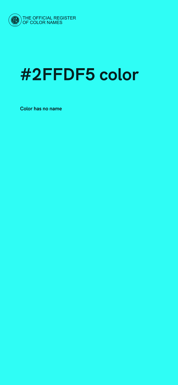 #2FFDF5 color image