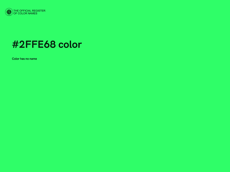 #2FFE68 color image