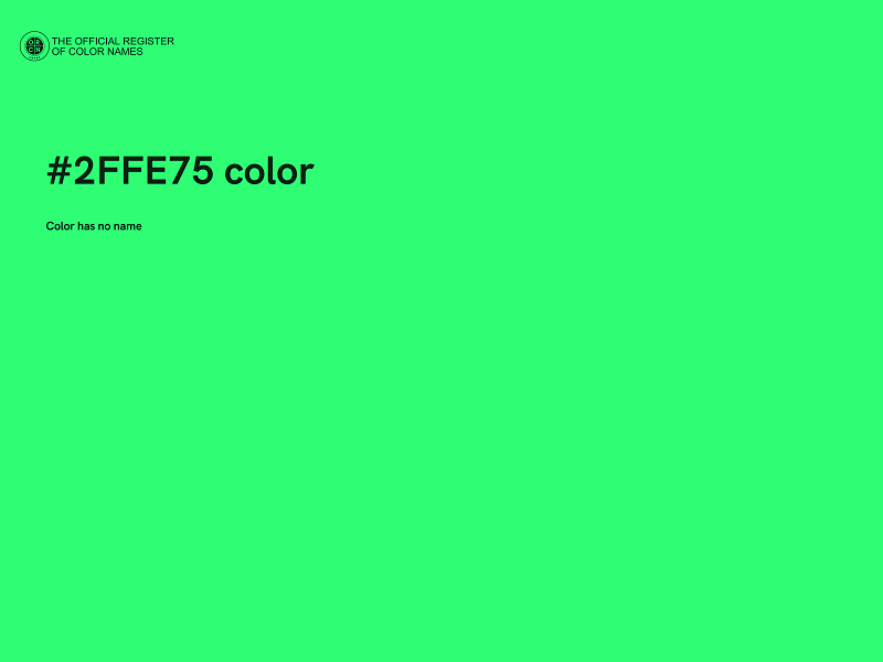 #2FFE75 color image