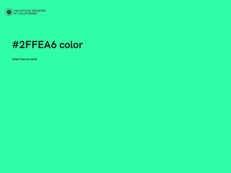 #2FFEA6 color image