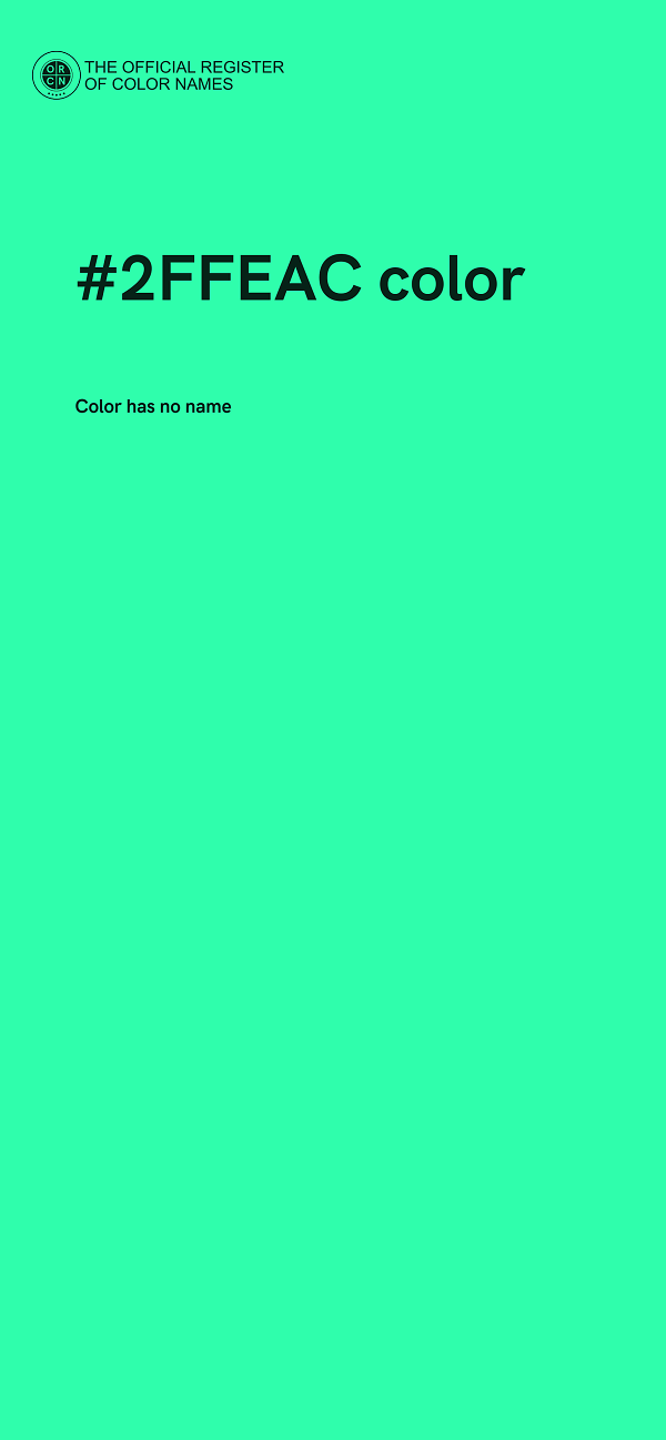 #2FFEAC color image