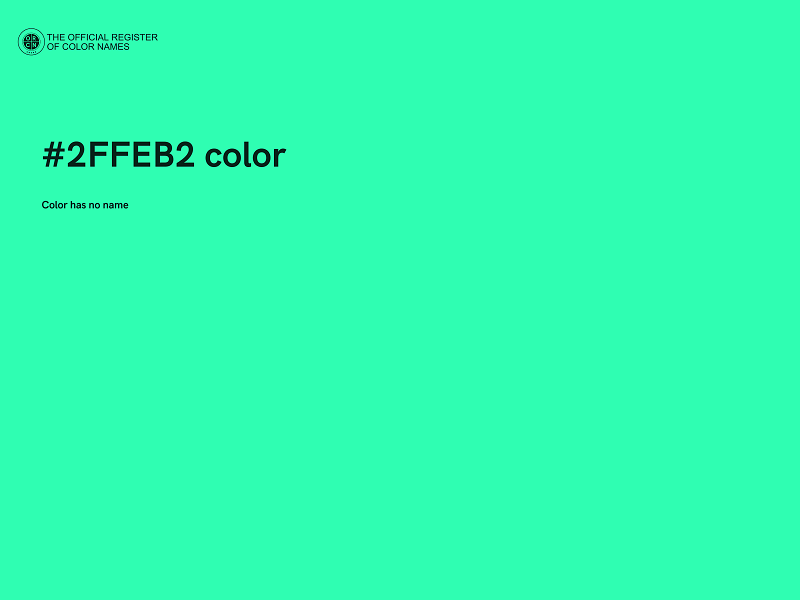 #2FFEB2 color image