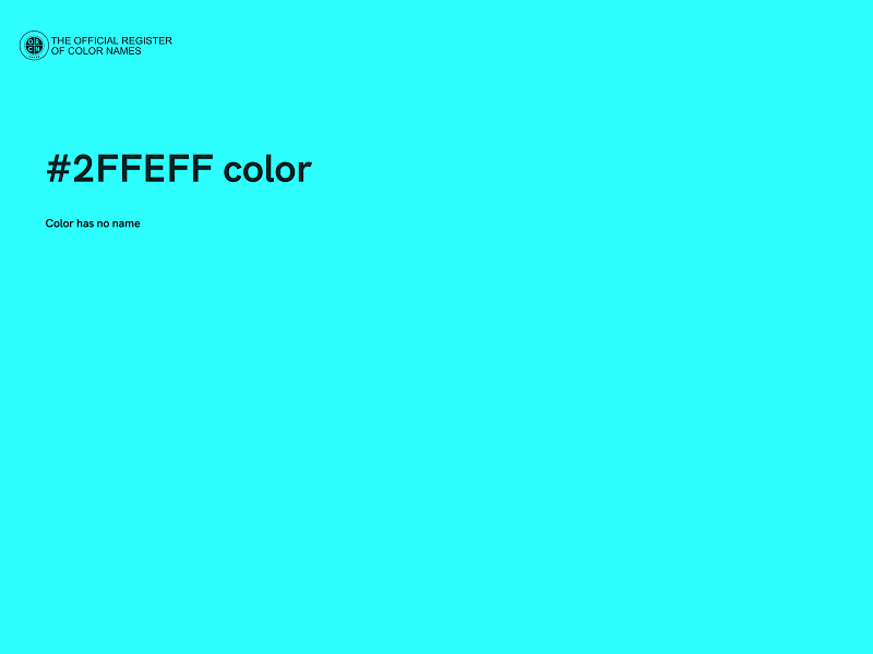 #2FFEFF color image