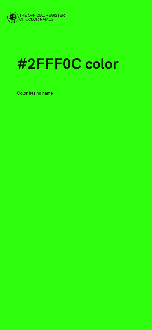 #2FFF0C color image