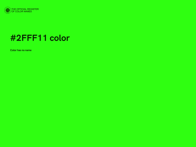 #2FFF11 color image