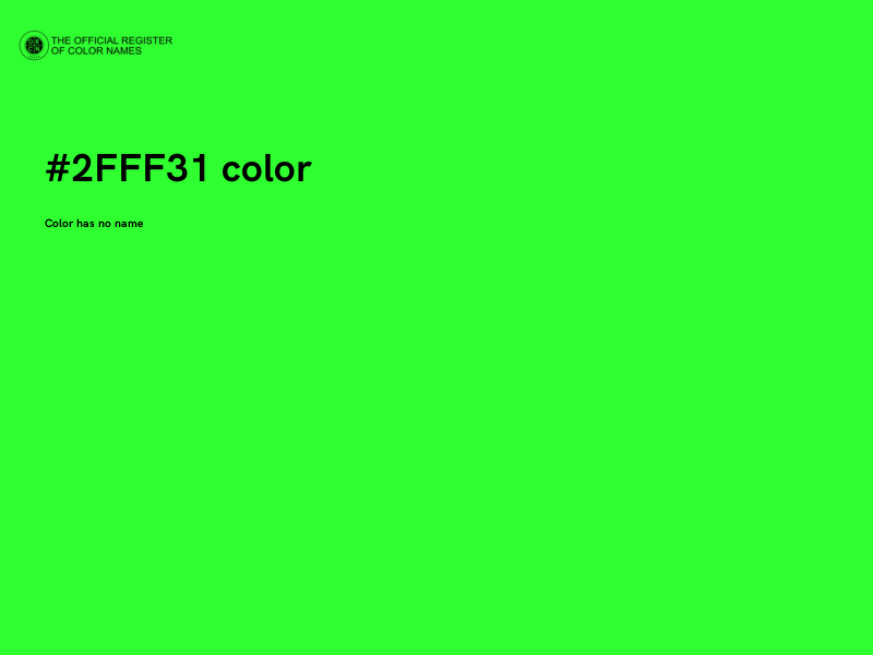 #2FFF31 color image