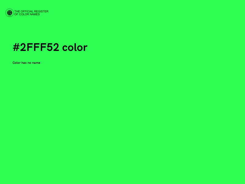 #2FFF52 color image