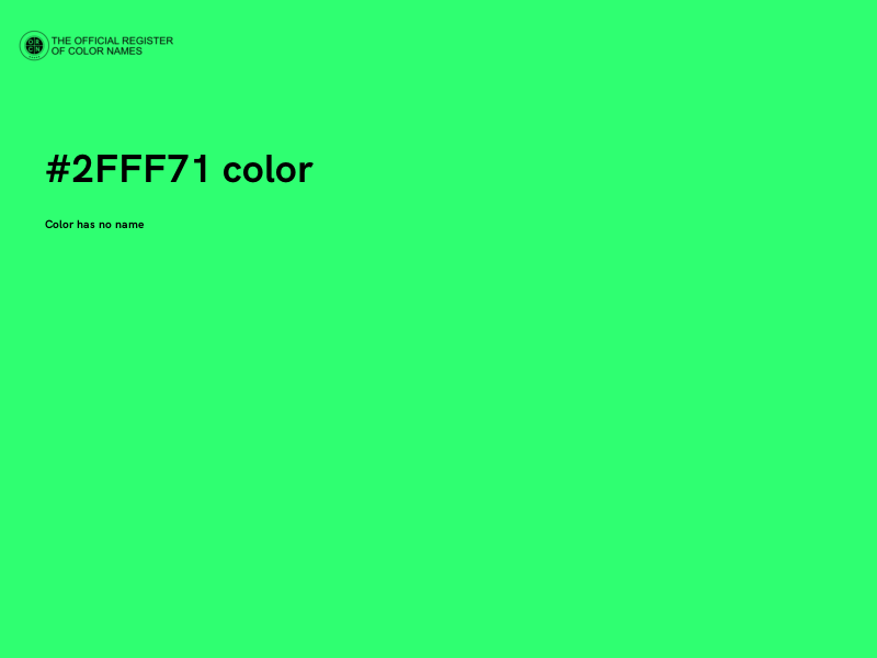 #2FFF71 color image