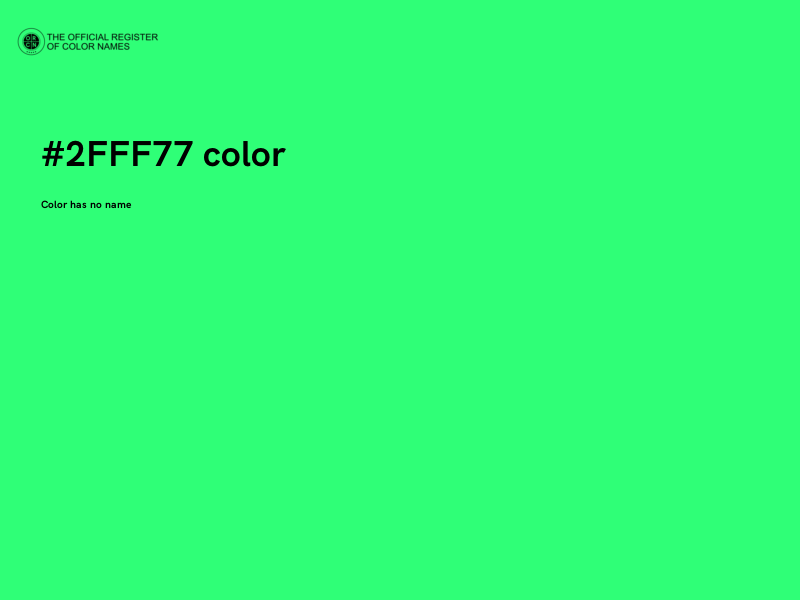 #2FFF77 color image