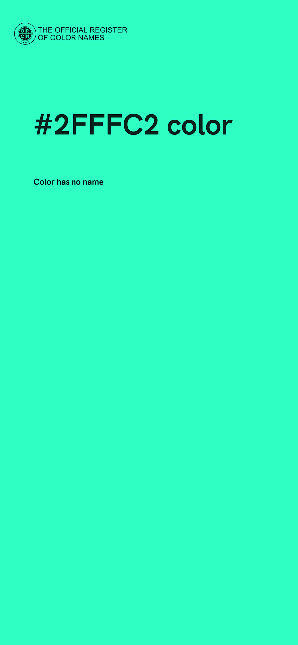 #2FFFC2 color image