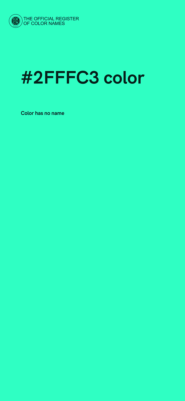 #2FFFC3 color image