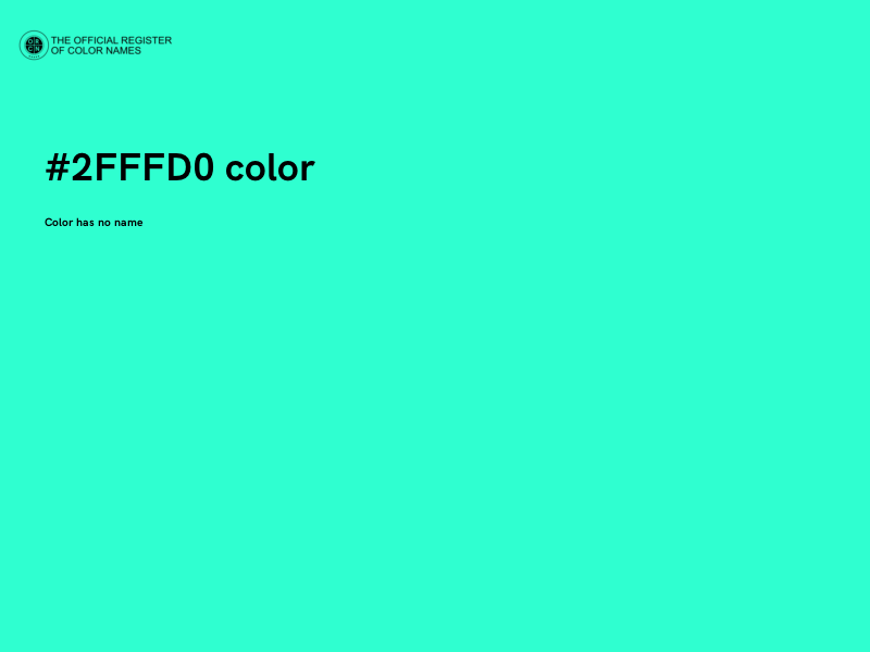 #2FFFD0 color image