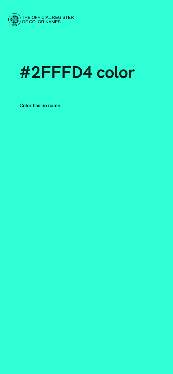 #2FFFD4 color image