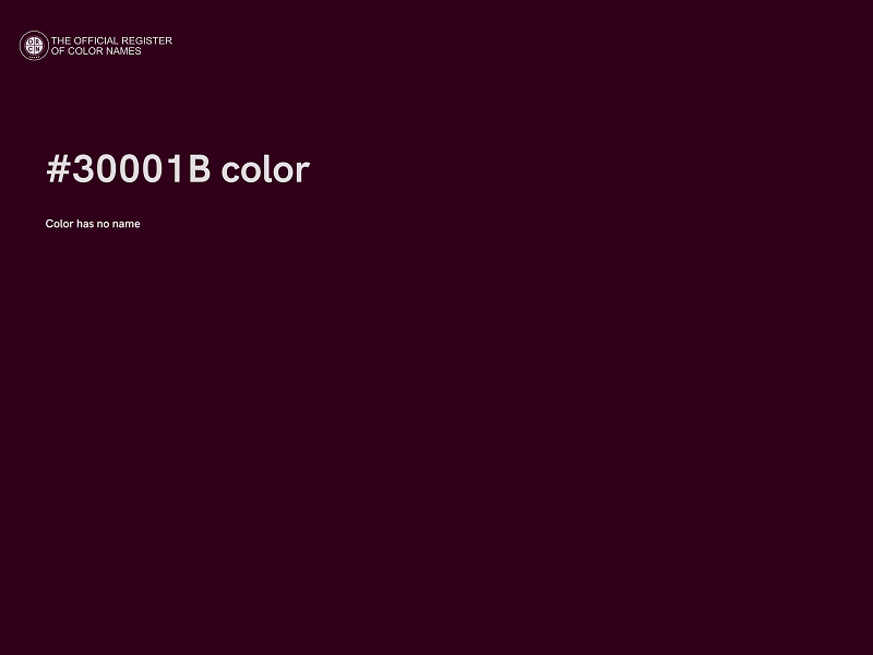 #30001B color image