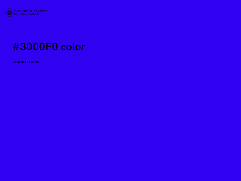 #3000F0 color image