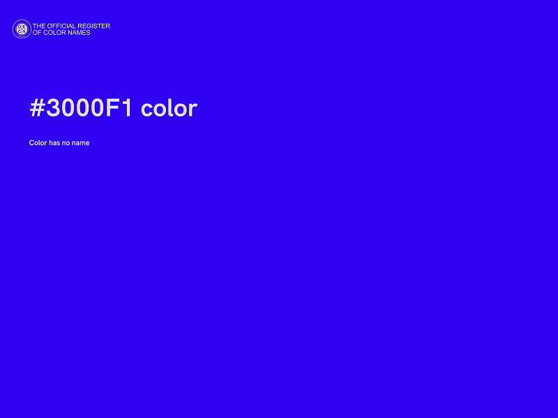 #3000F1 color image