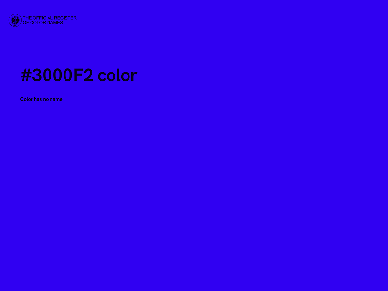 #3000F2 color image