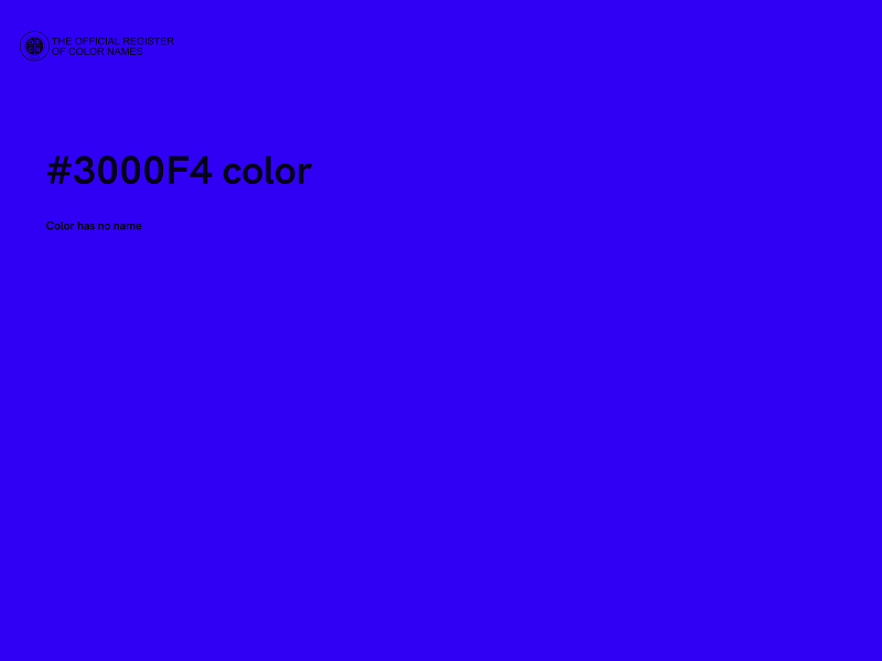 #3000F4 color image