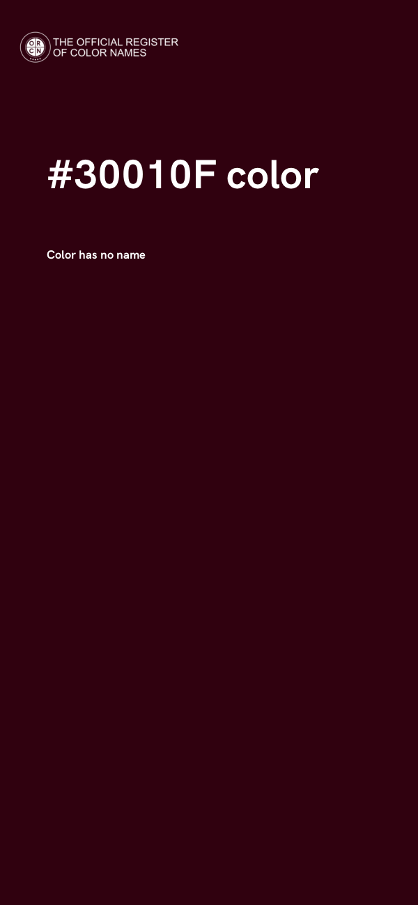#30010F color image
