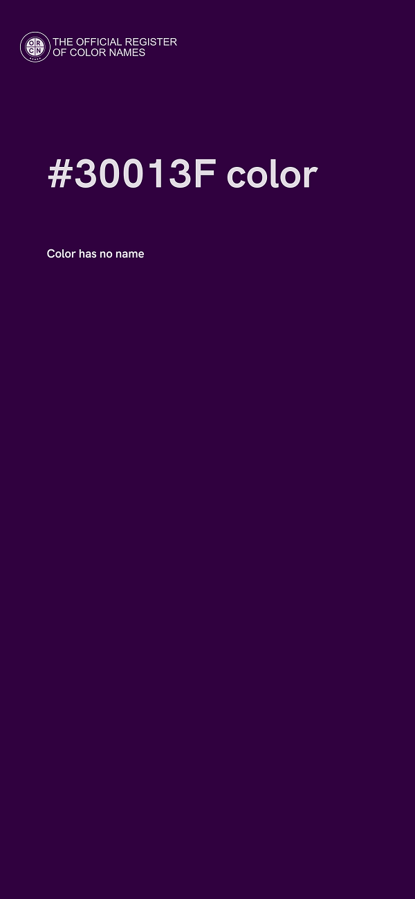 #30013F color image