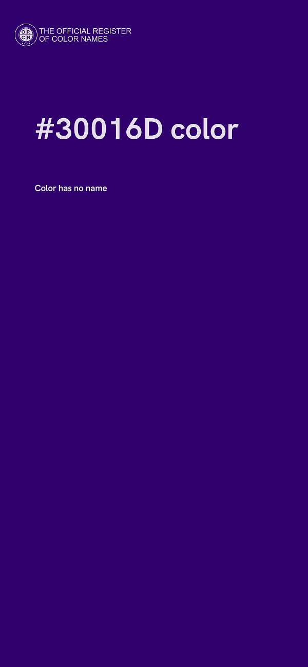 #30016D color image