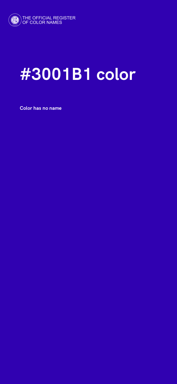 #3001B1 color image